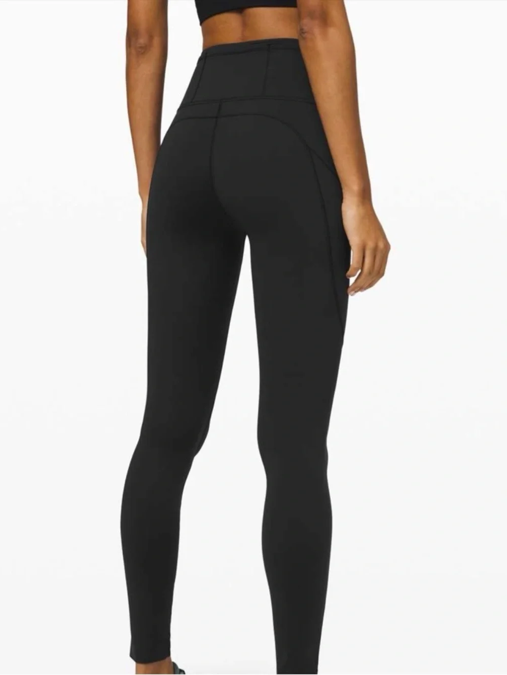 Lululemon  Black High-Waisted Leggings Fast and Free High-Rise Tight 28